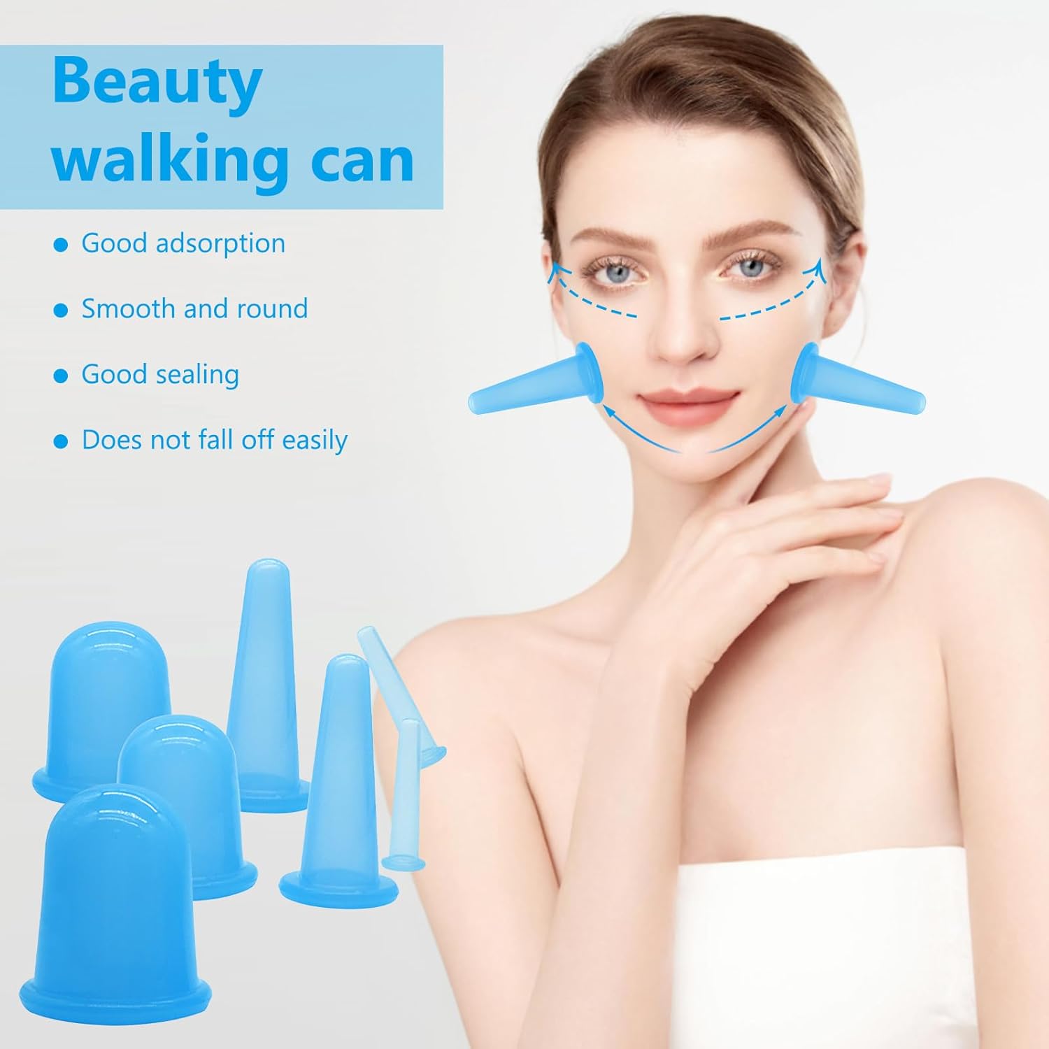 Natural Silicone Face Suction Cups