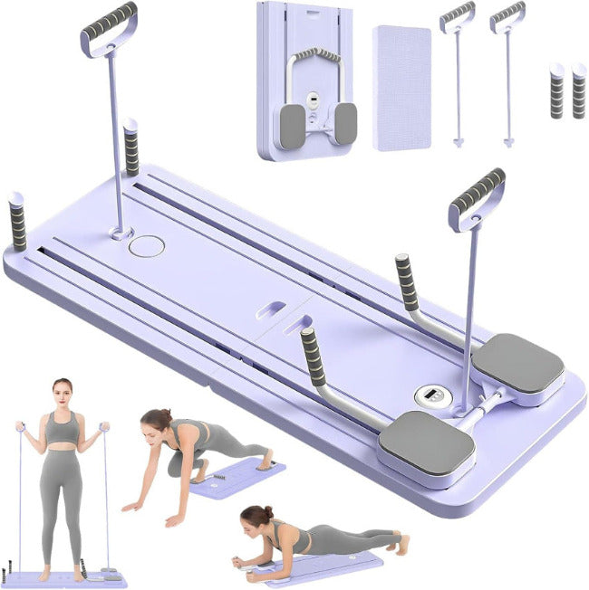Pilates Reformer Compact, 4 in 1 Foldable Pilates.