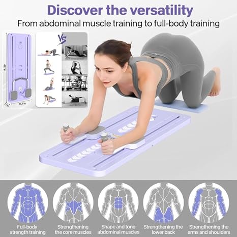 Pilates Reformer Compact, 4 in 1 Foldable Pilates.