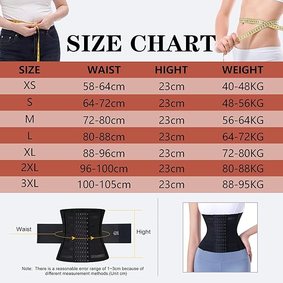 PQWEUU Sweat Belt Waist Trainer Corset