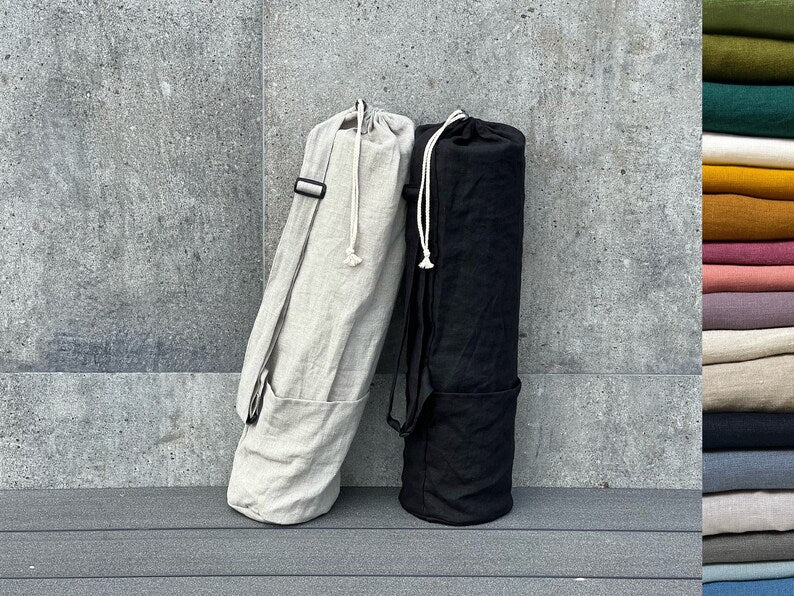 Adjustable Linen Yoga Bag